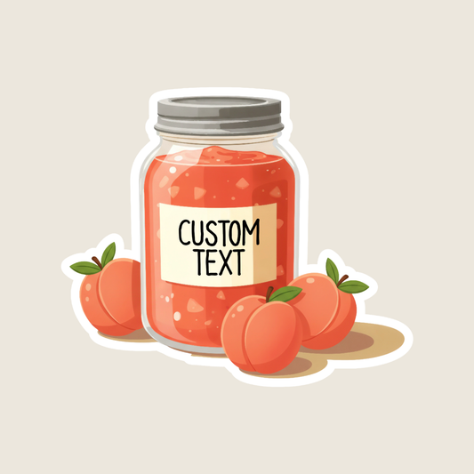 Peach Jam Customizable Souvenir Sticker