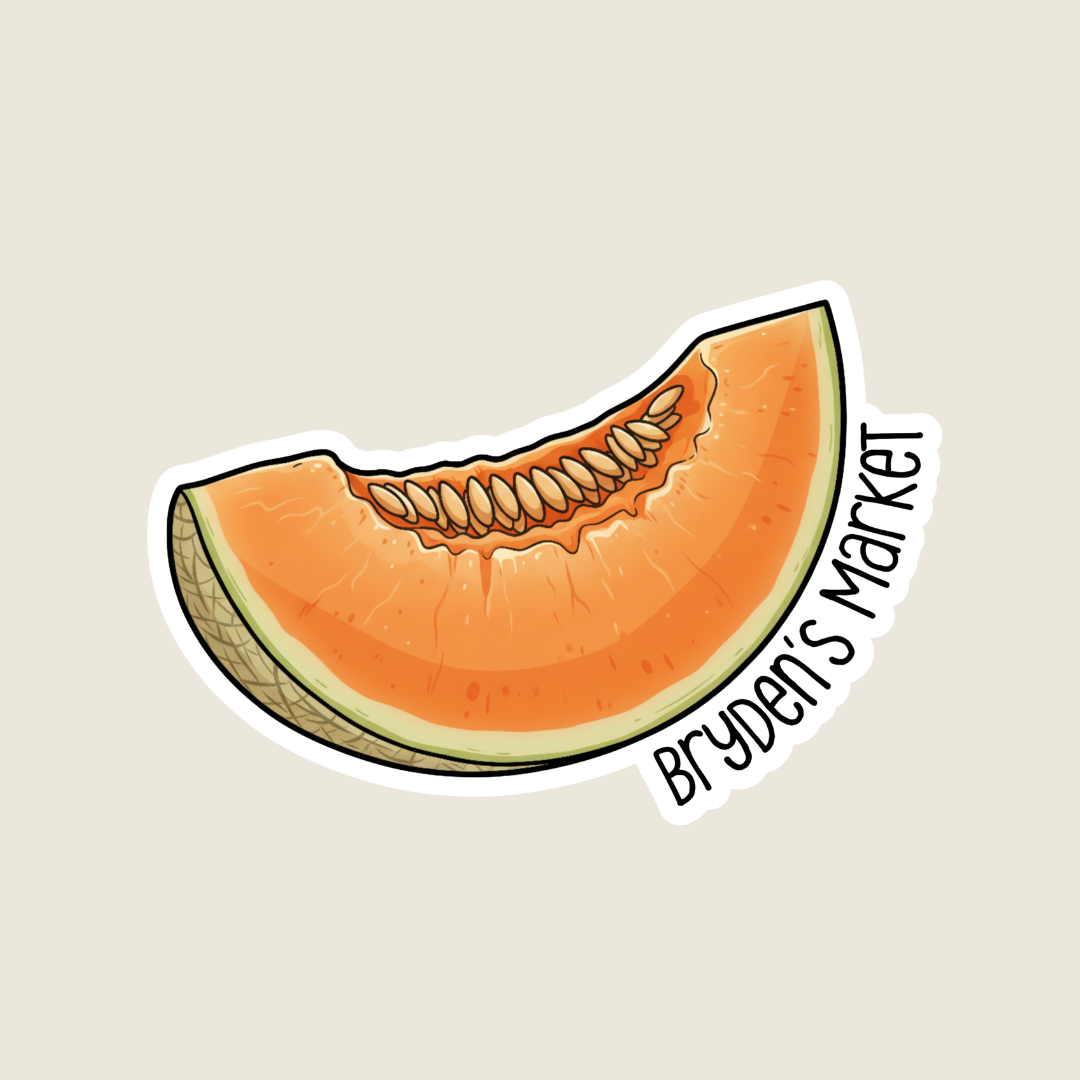 Slice of Cantalope Customizable Souvenir Sticker
