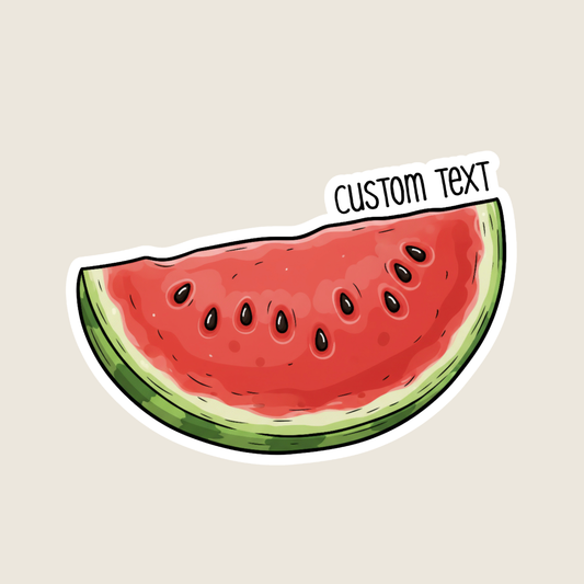 Slice of Watermelon Customizable Souvenir Sticker