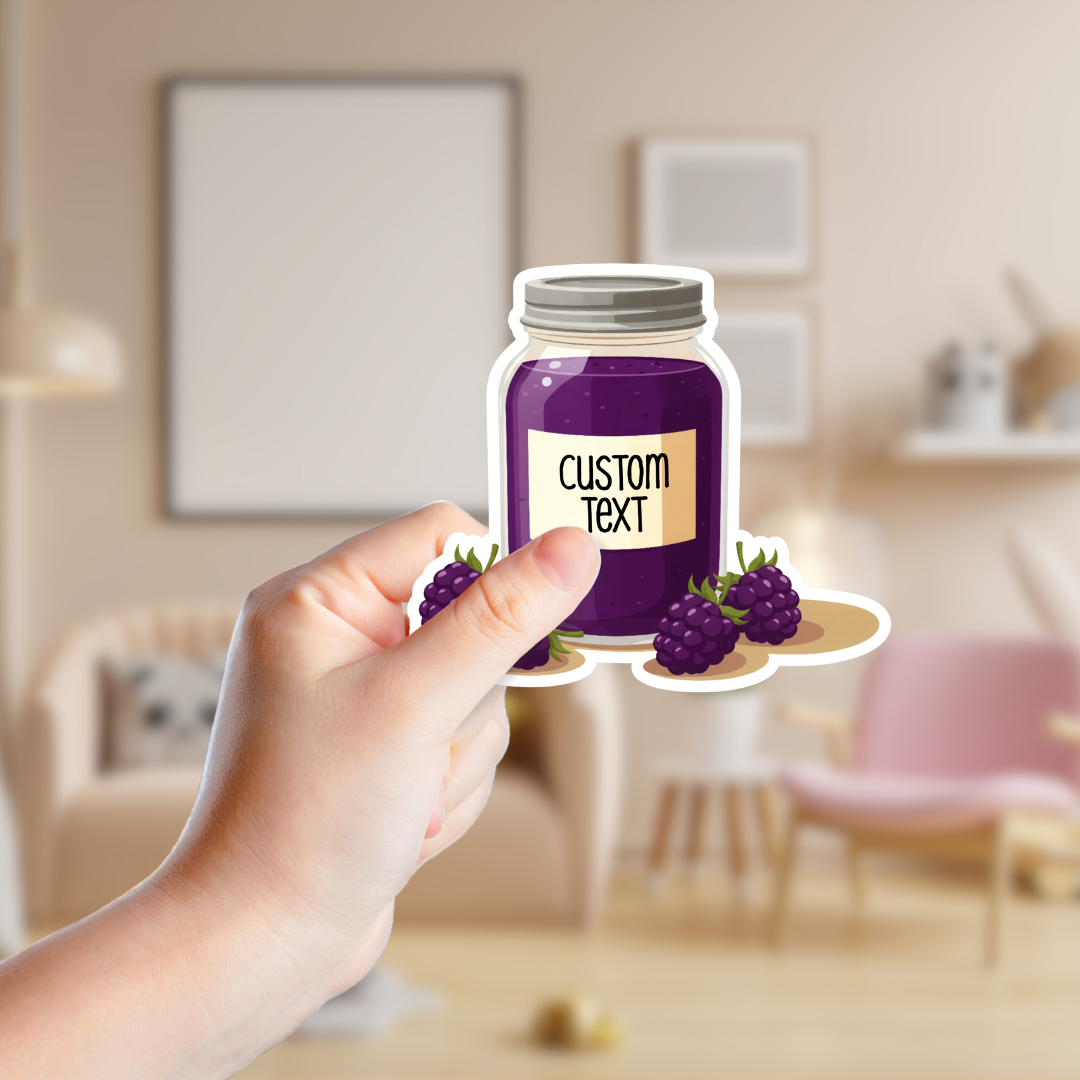 Blackberry Jam Customizable Souvenir Sticker