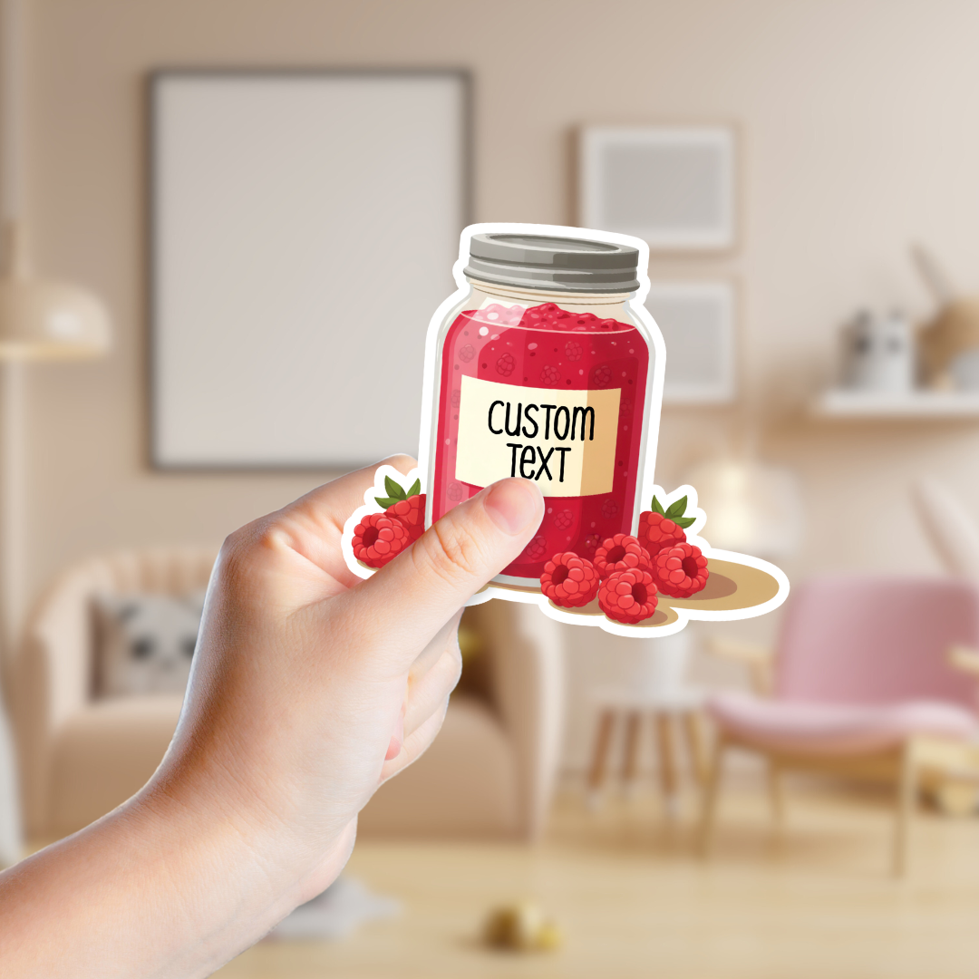 Raspberry Jam Customizable Souvenir Sticker