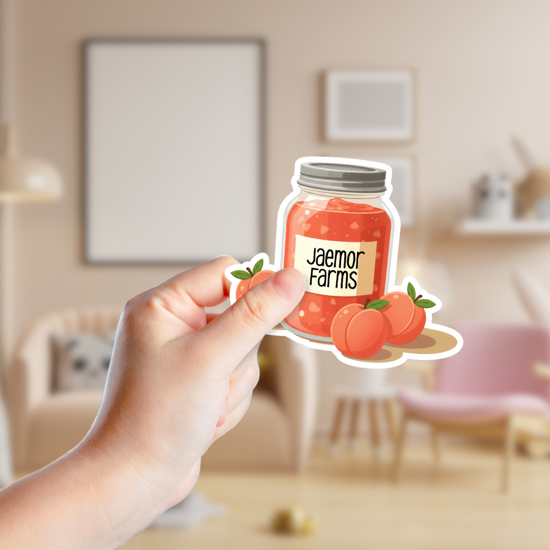 Peach Jam Customizable Souvenir Sticker