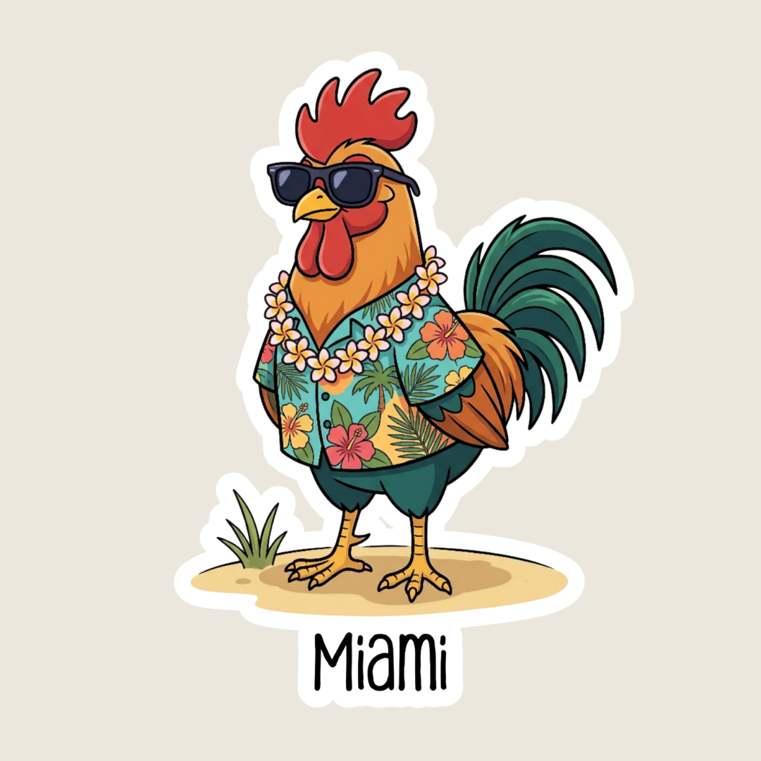 rooster sticker
