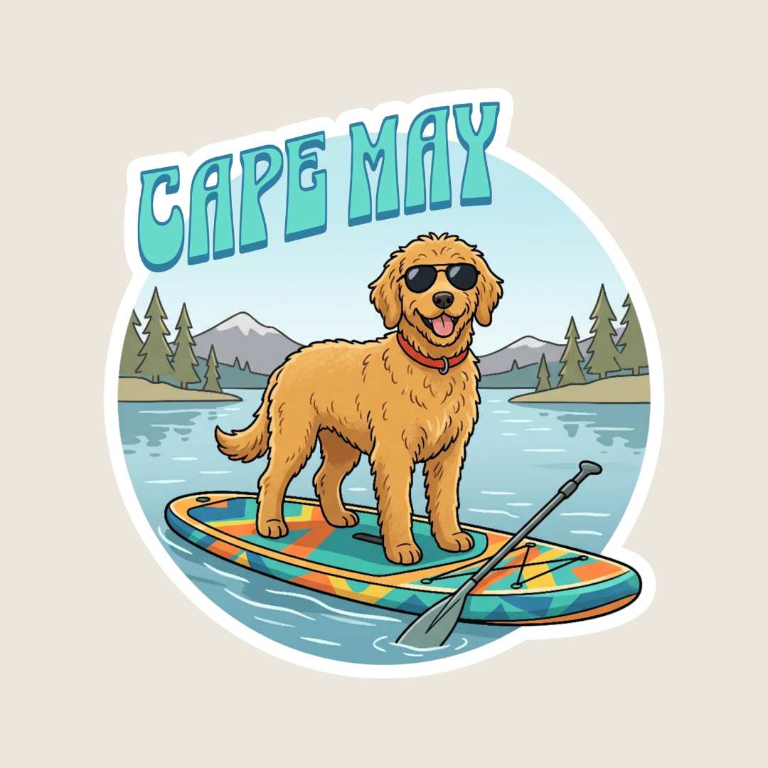 golden doodle sticker