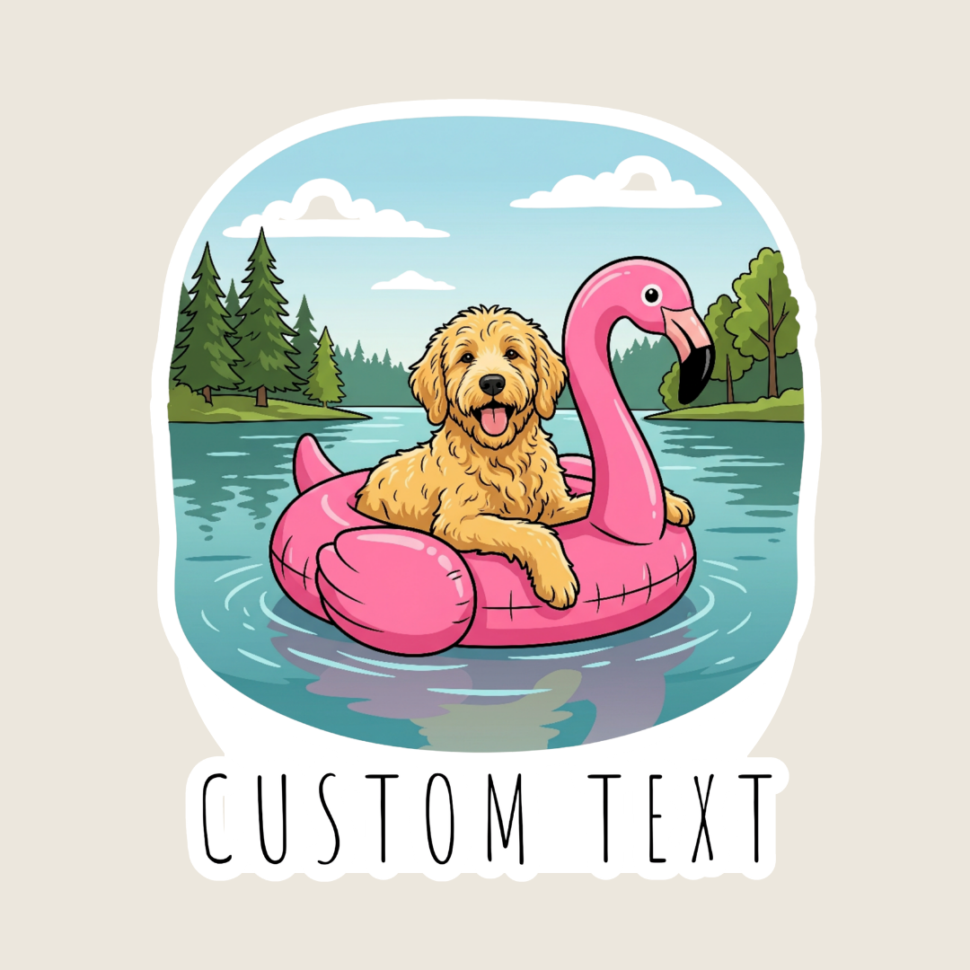 golden doodle sticker