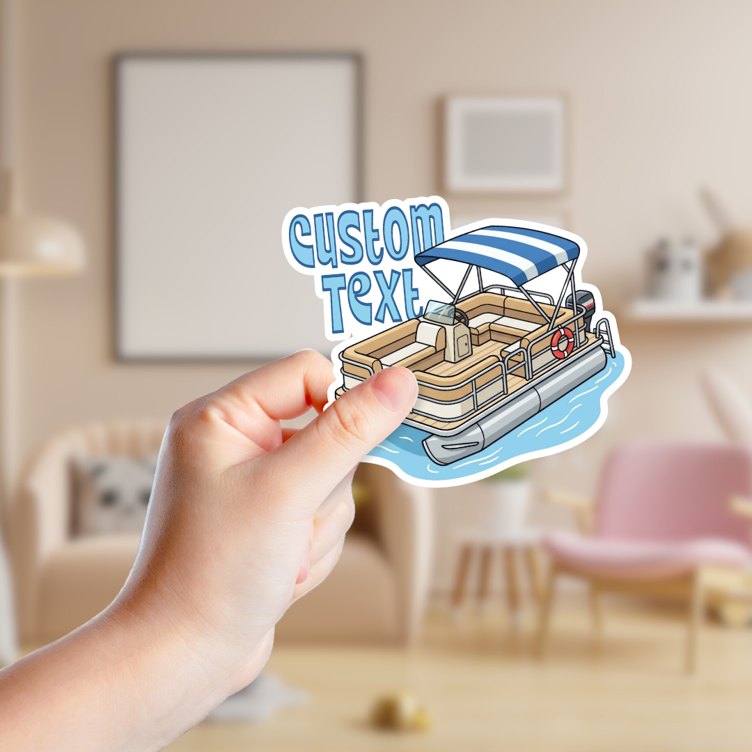 pontoon boat sticker