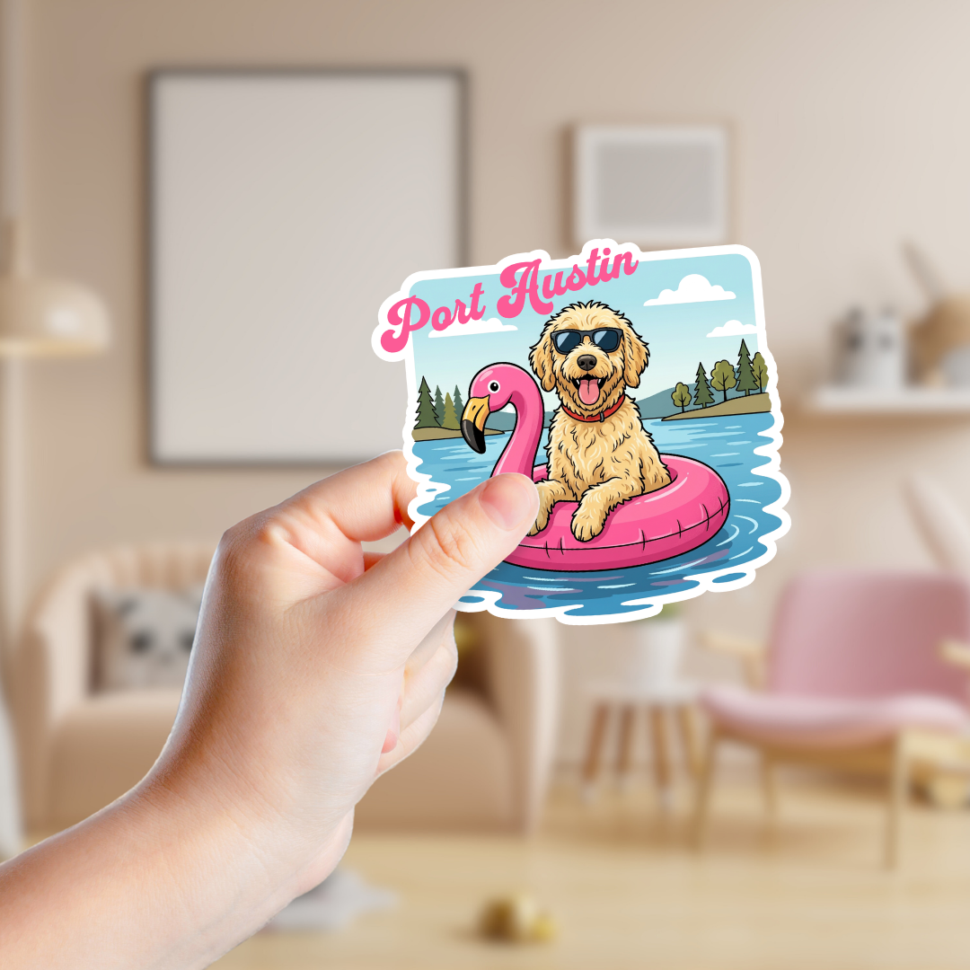 golden doodle sticker