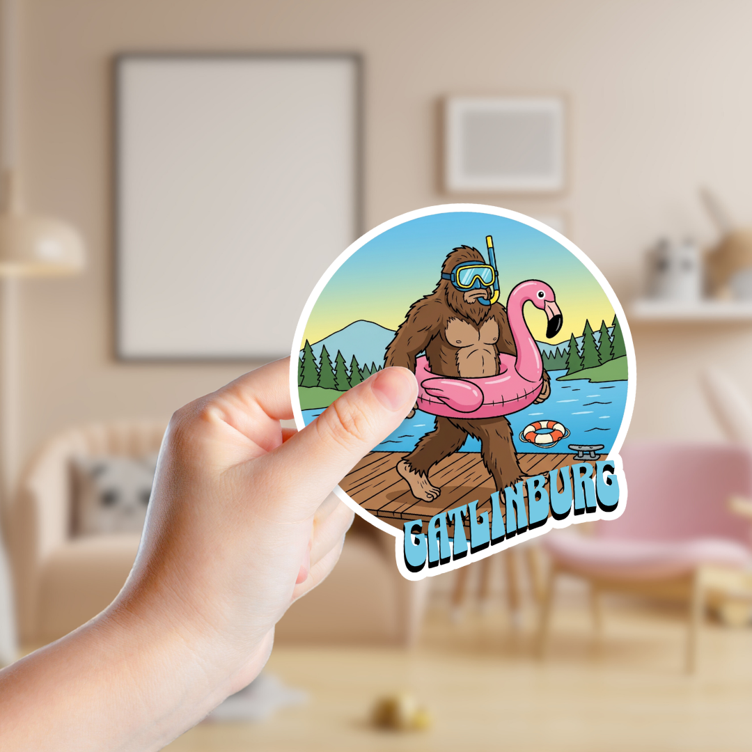 funny sasquatch sticker