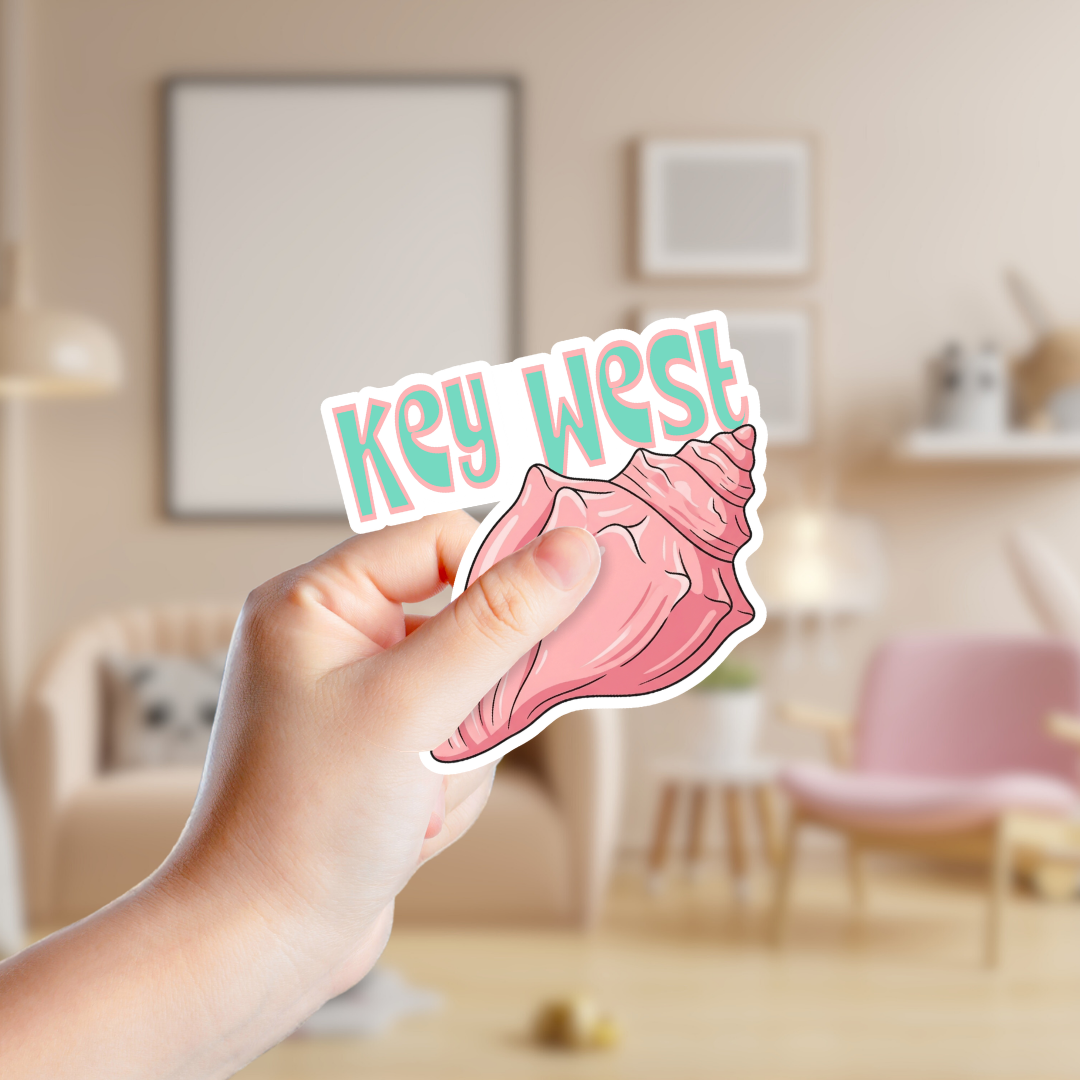 conch shell sticker