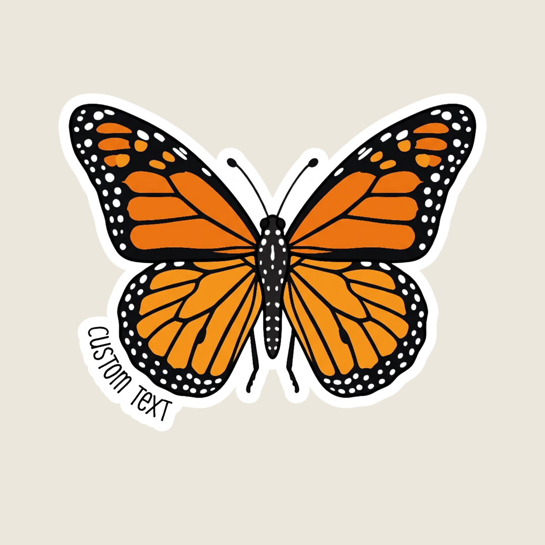 Monarch Butterfly Custom Sticker
