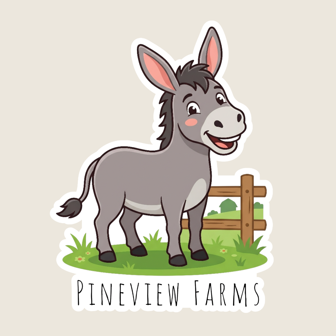 Cute Donkey Custom Sticker