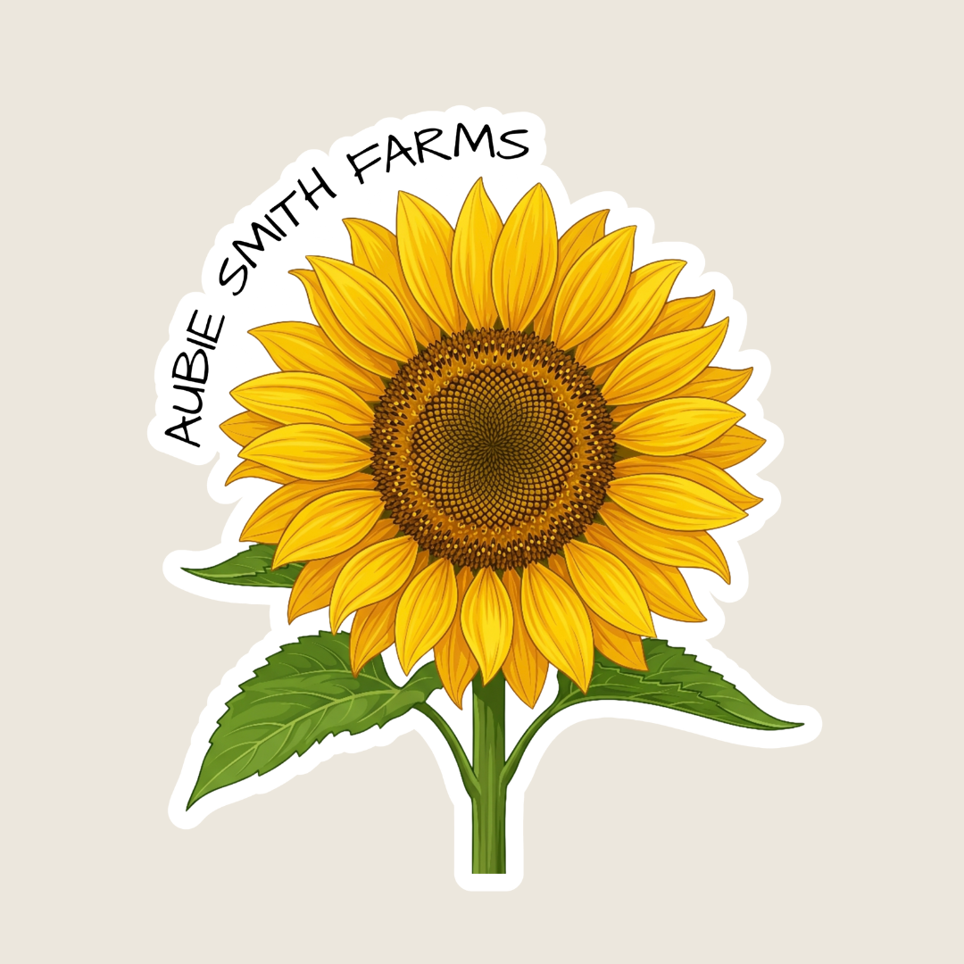 Bright Sunflower Custom Sticker