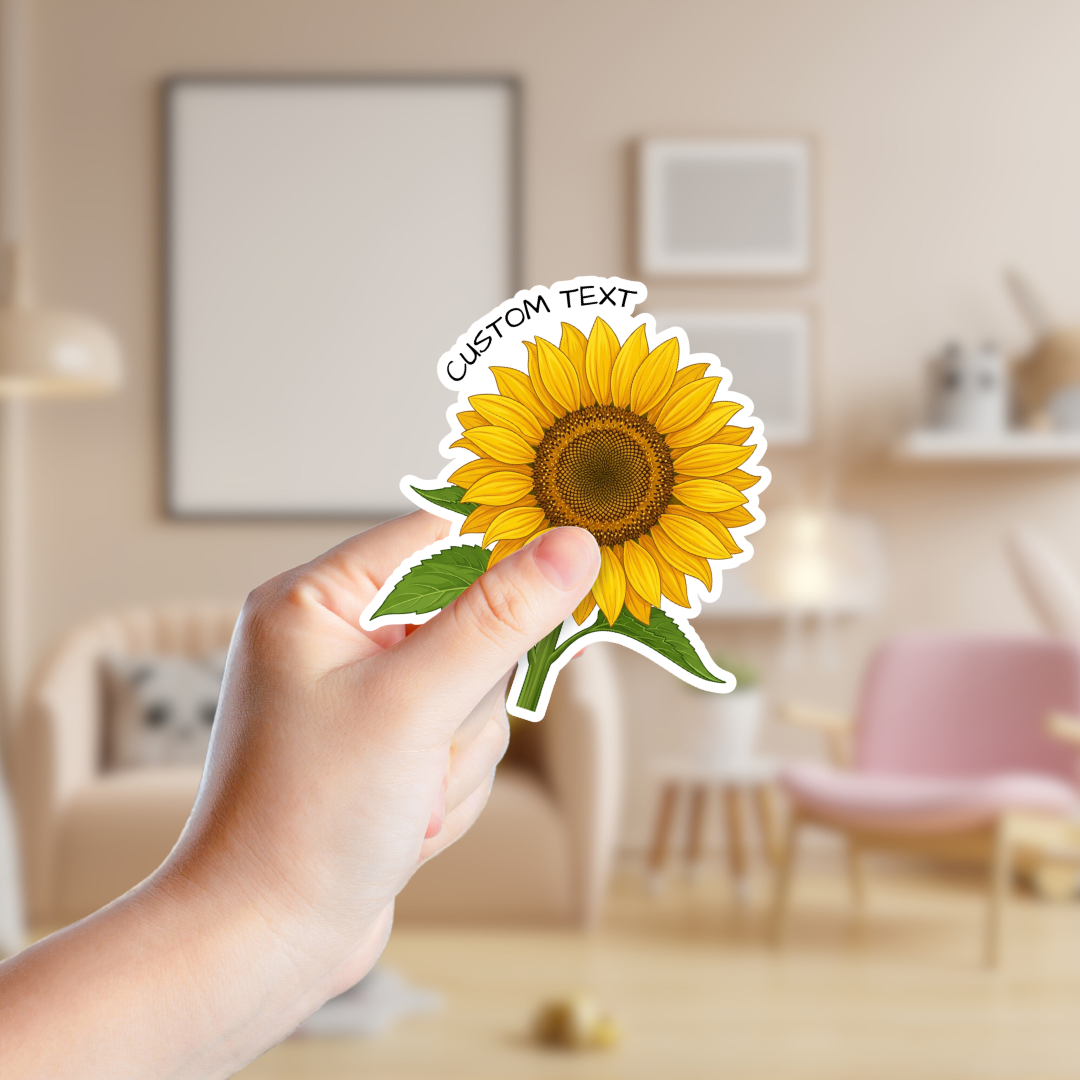 Bright Sunflower Custom Sticker