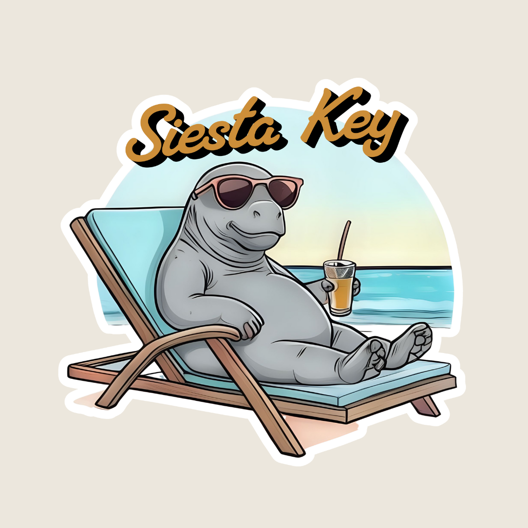 Beach Bum Manatee (B1050)