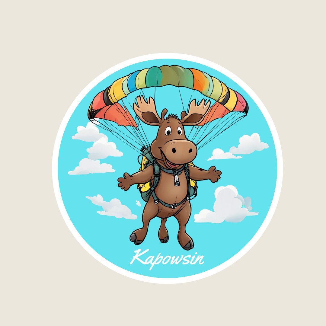 Skydiving Moose (M1089)