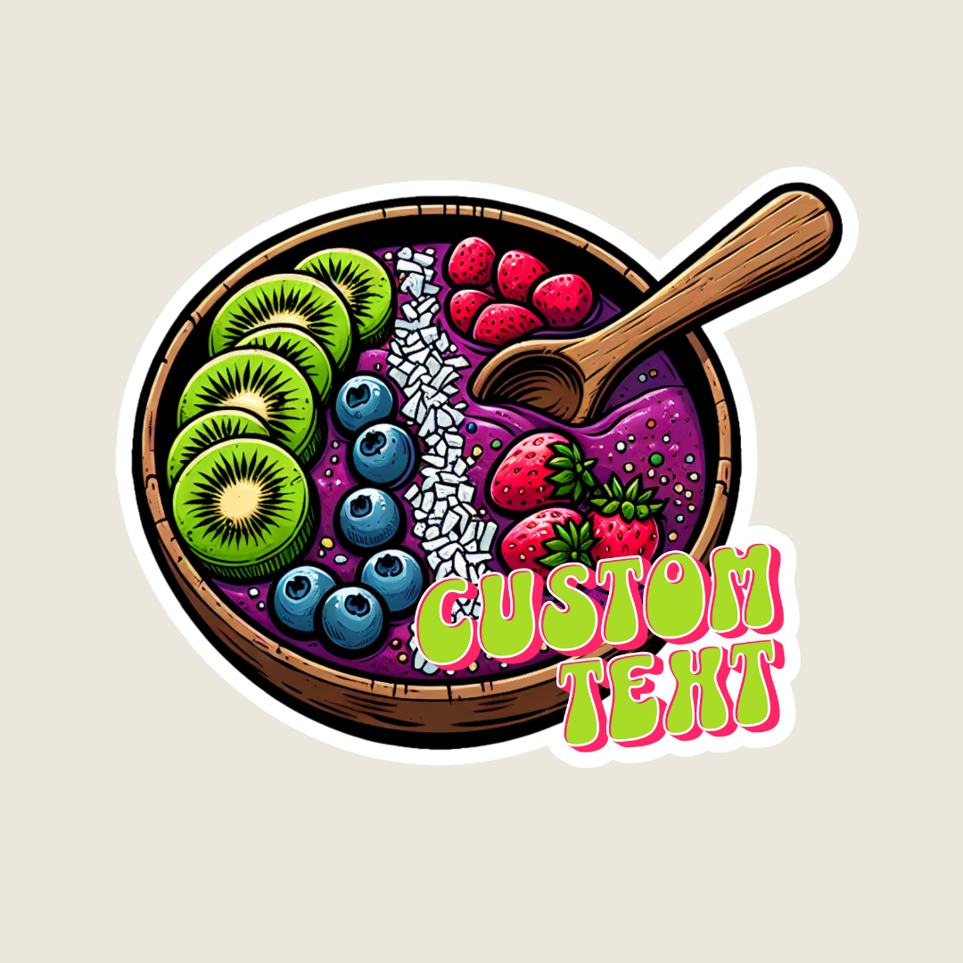 Acai Smoothie Bowl Souvenir Sticker