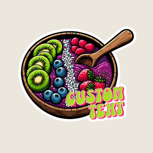 Acai Smoothie Bowl Souvenir Sticker