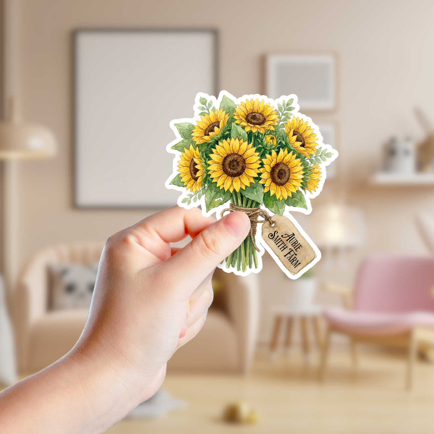 Sunflower Bouquet Custom Sticker