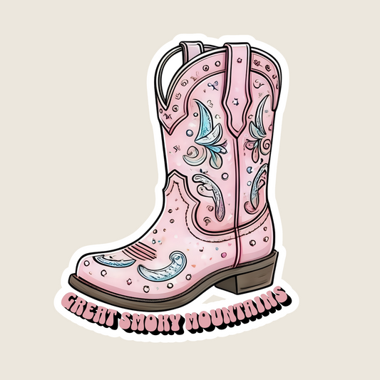 Pink Cowgirl Boot (S1002)