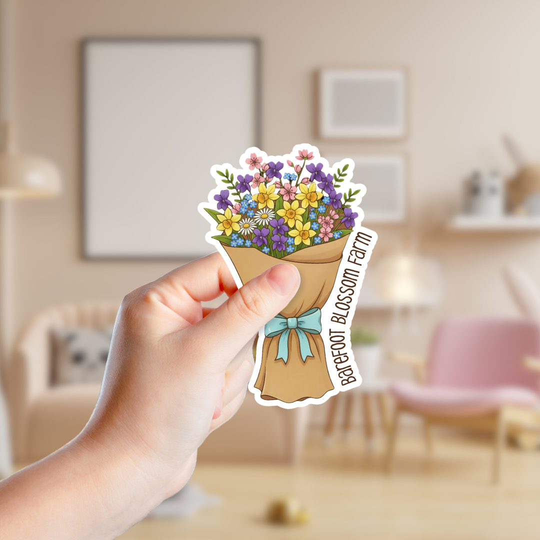 Wildflower Bouquet Custom Sticker