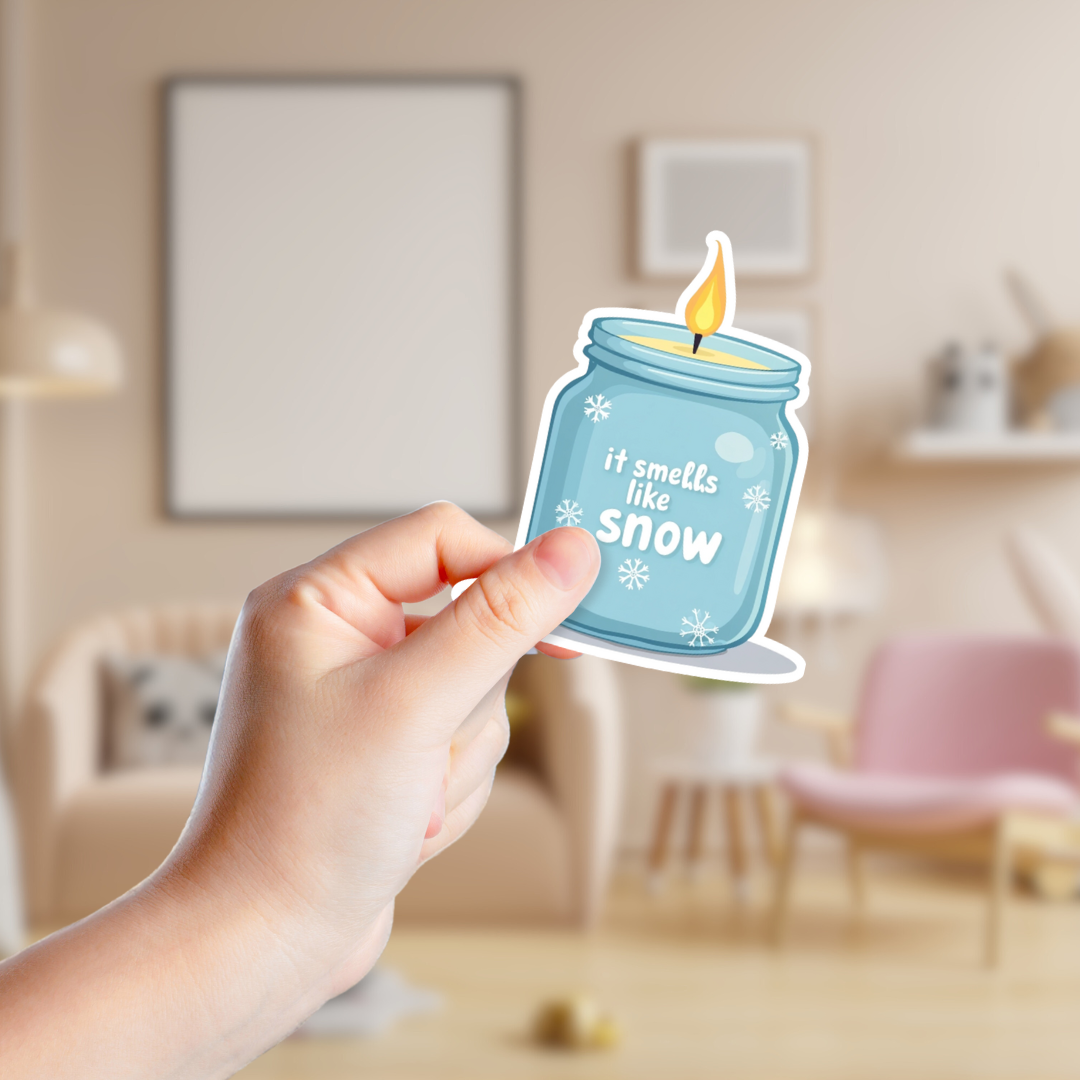 Gilmore Girls It Smells Like Snow Candle Sticker