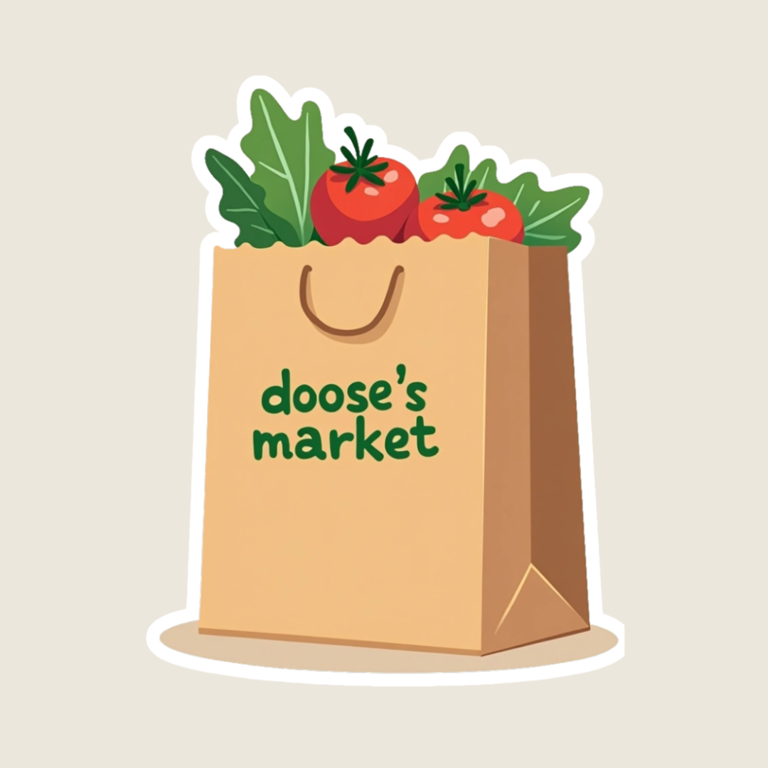 Gilmore Girls Doose's Market Grocery Bag Sticker