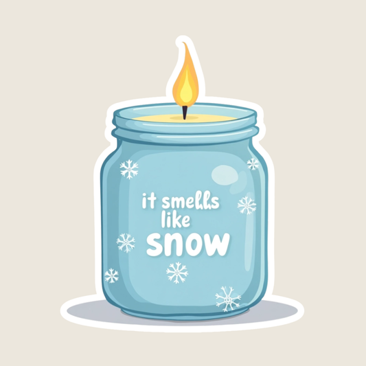 Gilmore Girls It Smells Like Snow Candle Sticker
